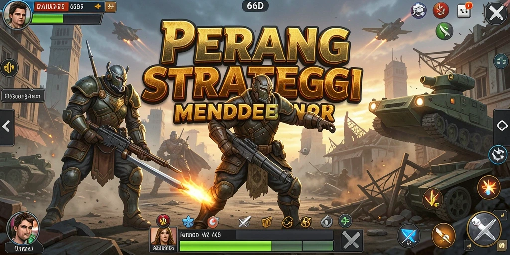 Tangkapan layar gameplay 66D yang menunjukkan aksi strategi mendebarkan.