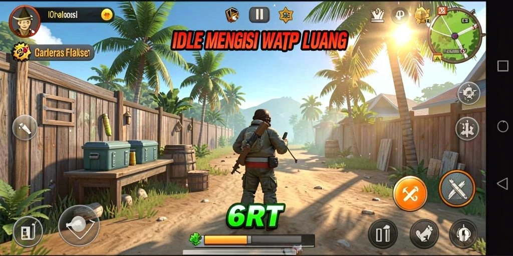 Tangkapan layar 6RT menampilkan gameplay Idle yang mengasyikkan dengan berbagai karakter.