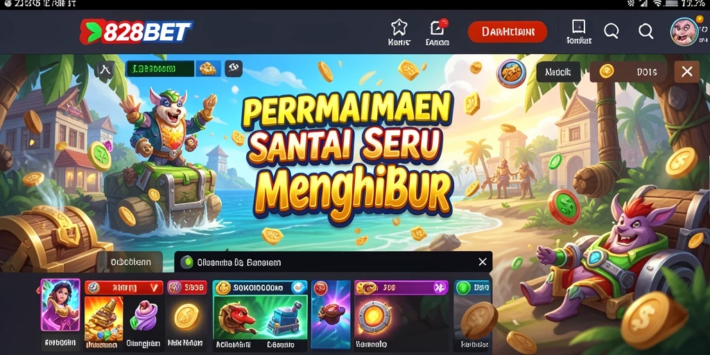 Tampilan gameplay 828BET yang menarik dan interaktif.