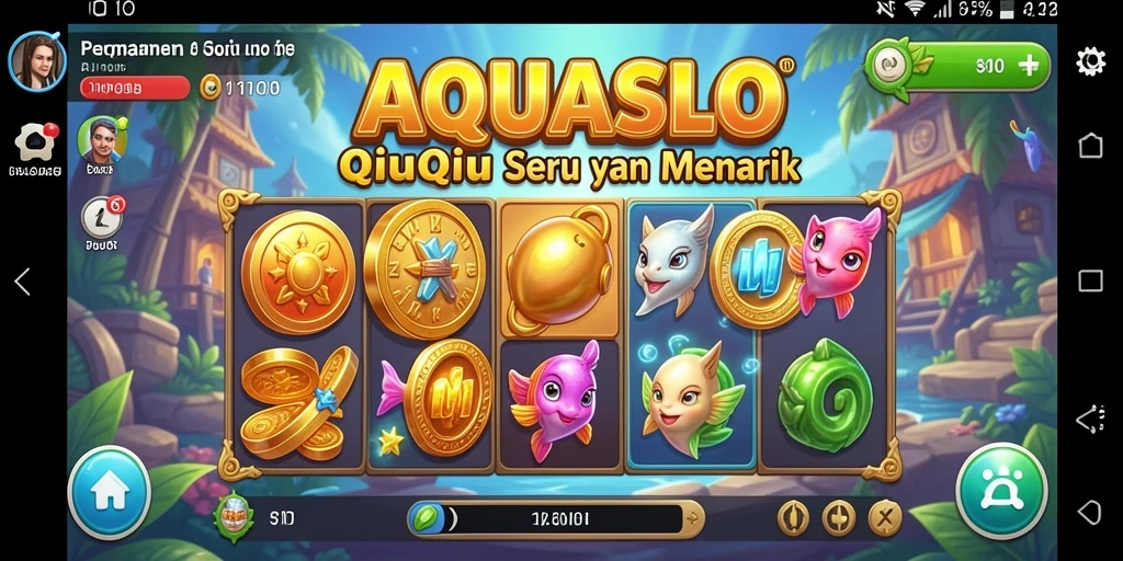Gameplay AQUASLOT yang menegangkan dan mengasyikkan.