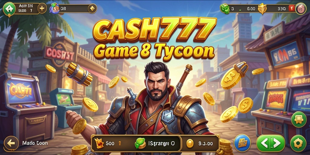 Tampilan gameplay menarik dari CASH777 yang menunjukkan keseruan Tycoon.