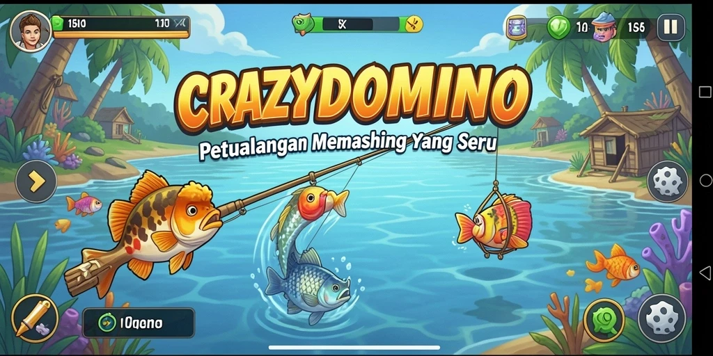 Tangkapan ikan yang spektakuler dalam game CRAZYDOMINO.