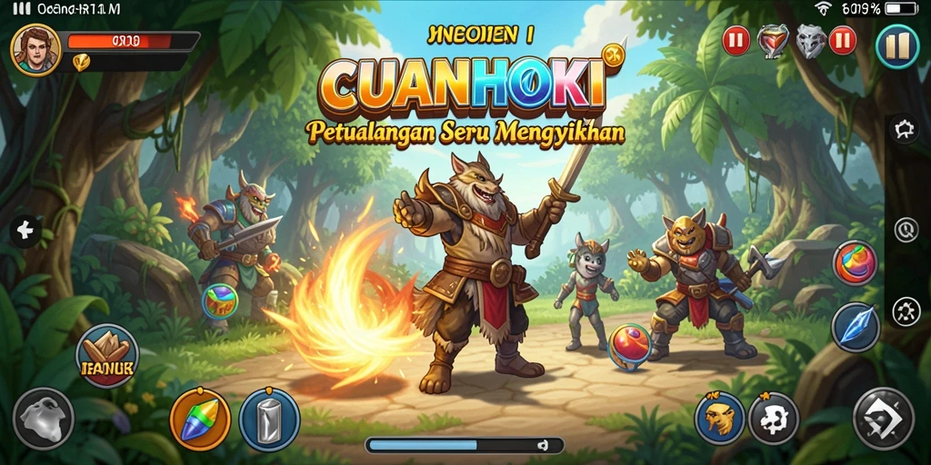 Tampilan gameplay petualangan seru dari CUANHOKI