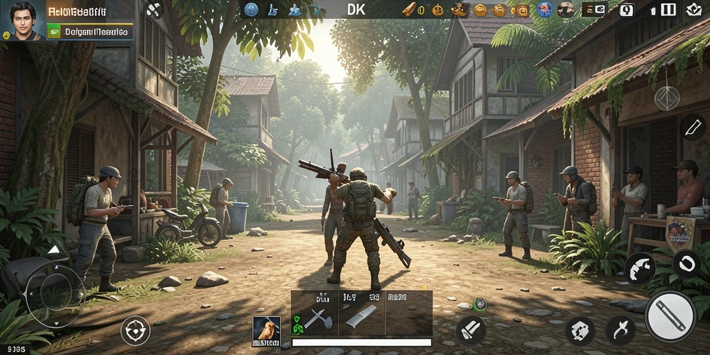 Tampilan gameplay DKK yang penuh aksi dan interaksi mendalam.