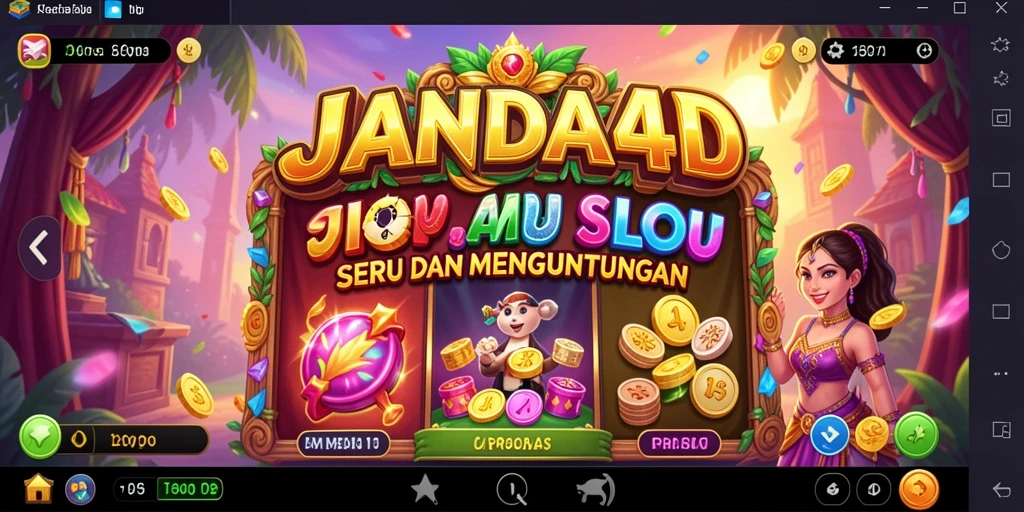 Tampilan gameplay Slot JANDA4D dengan grafis menarik.