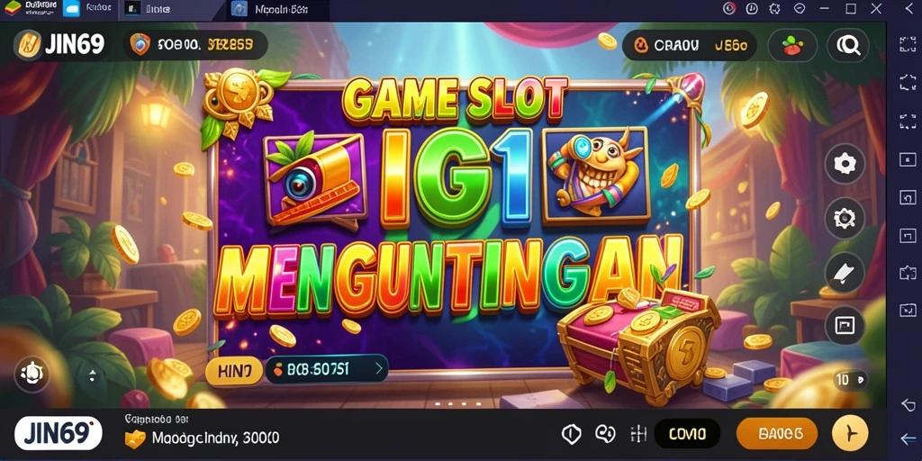 Screenshot gameplay JIN69 dengan tampilan slot yang menarik dan interaktif.