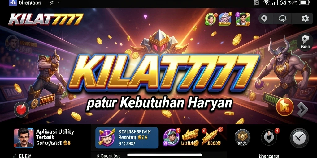 Tampilan utama KILAT777 dengan fitur pengingat dan manajemen tugas.
