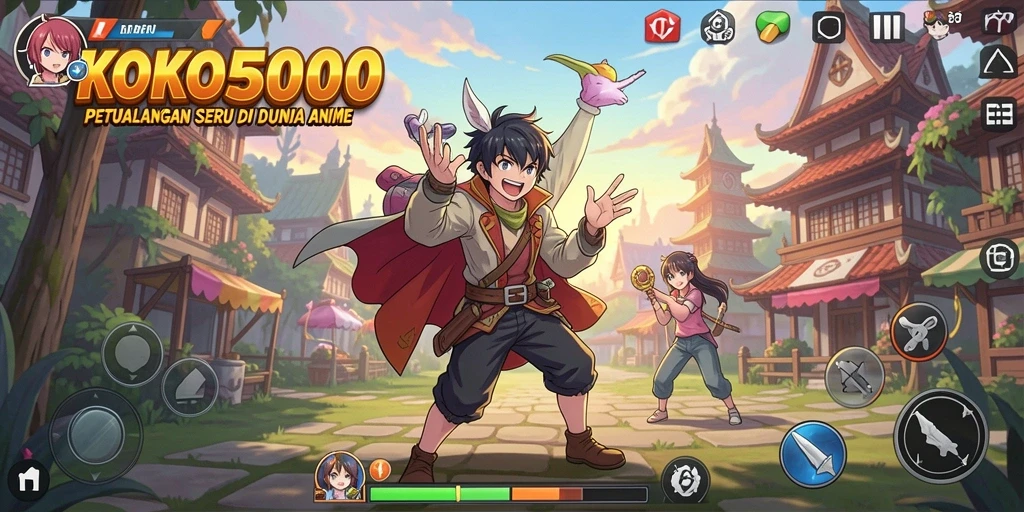 Tampilan gameplay KOKO5000 yang mengesankan dan penuh aksi.