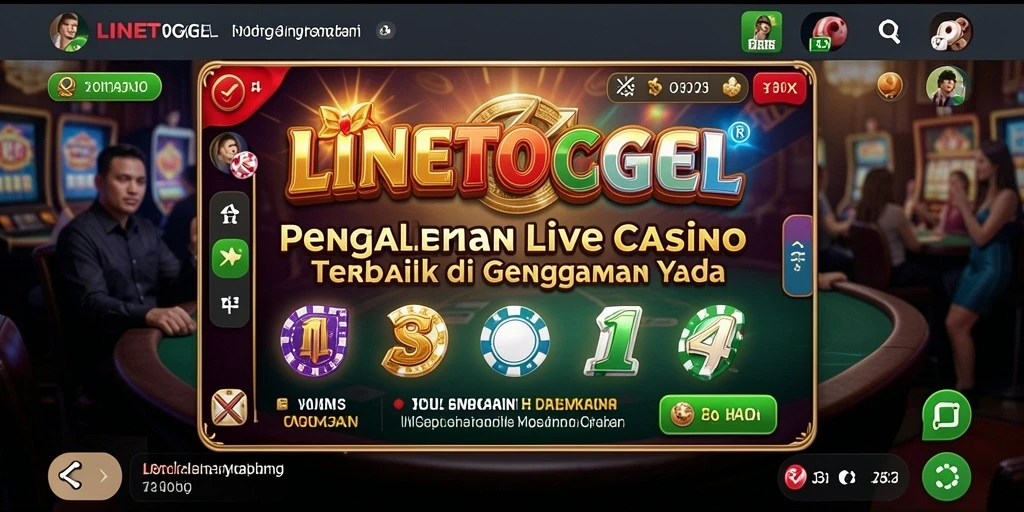 Tampilan menarik dari gameplay Live Casino di LINETOGEL.