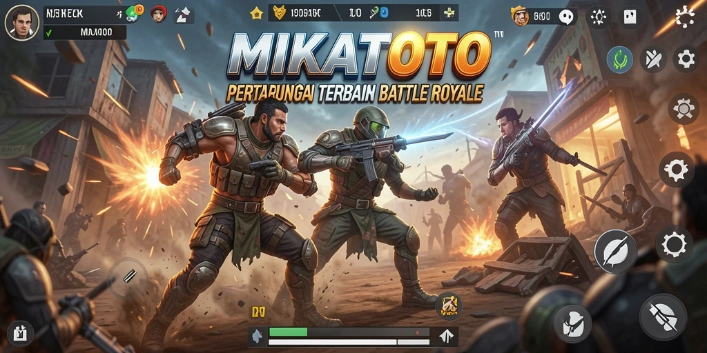 Tampilan gameplay MIKATOTO yang mendebarkan dalam Battle Royale.