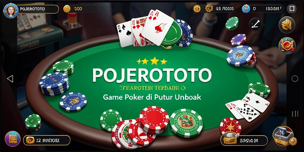 Tangkapan layar bermain poker di POJEROTOTO yang menampilkan momen seru.