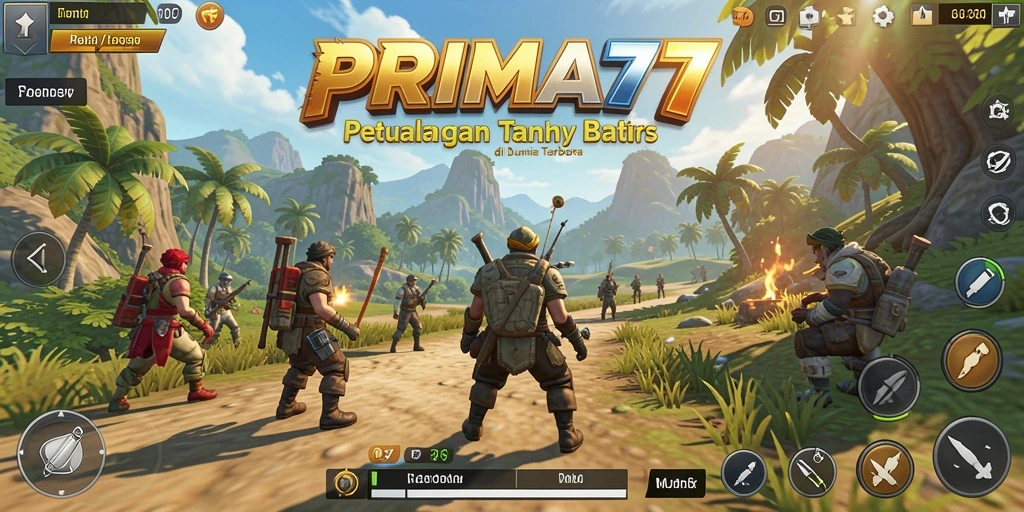 Tangkapan layar gameplay PRIMA77 menampilkan dunia terbuka yang menakjubkan.