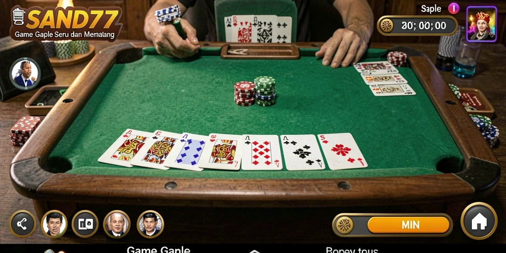 Tampilan gameplay SAND77 yang seru dan menarik.