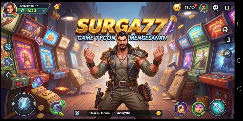 Tampilan gameplay SURGA77 dengan elemen Tycoon yang menarik.
