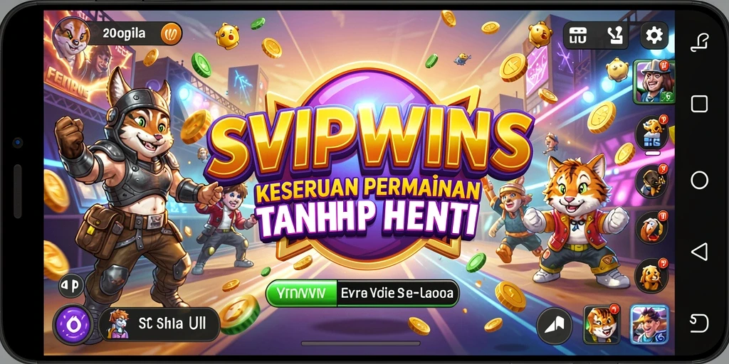 Tampilan screenshot gameplay SVIPWINS yang penuh warna dan seru.