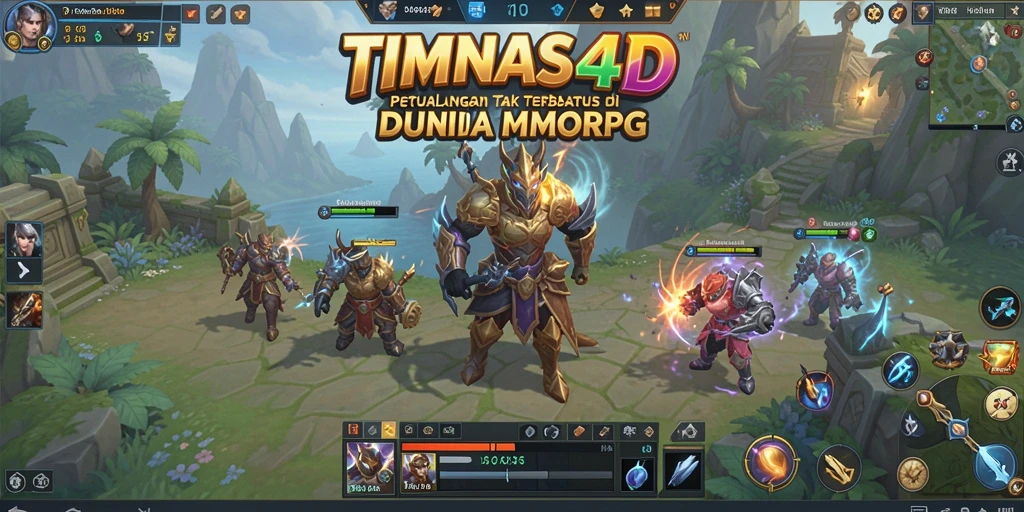 Tampilan gameplay mendalam dalam dunia MMORPG TIMNAS4D.
